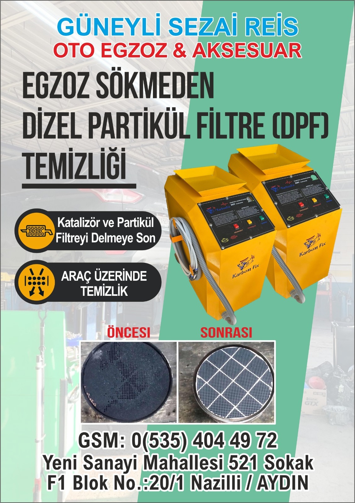 DPF Temizliği - Karbon Frs Makinesi